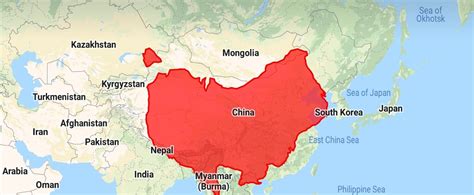 how big is australia compared to china